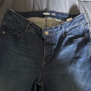 Old Navy Women's High Rise Dark Blue Jeans